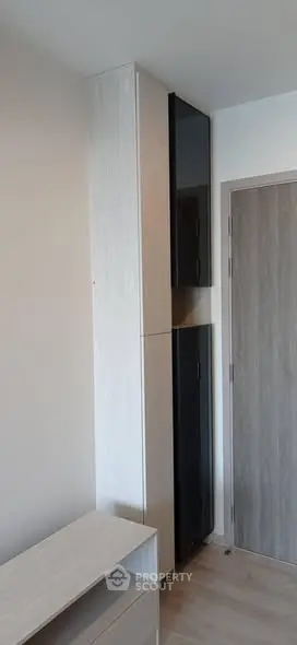 Modern storage cabinets in a minimalist interior design