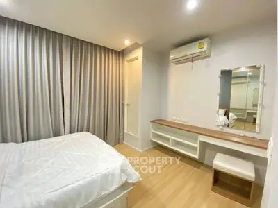 Modern bedroom with air conditioning and elegant decor