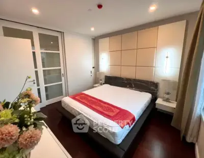 Luxurious bedroom with elegant decor and cozy ambiance