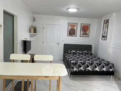 Modern studio apartment with stylish decor and open layout