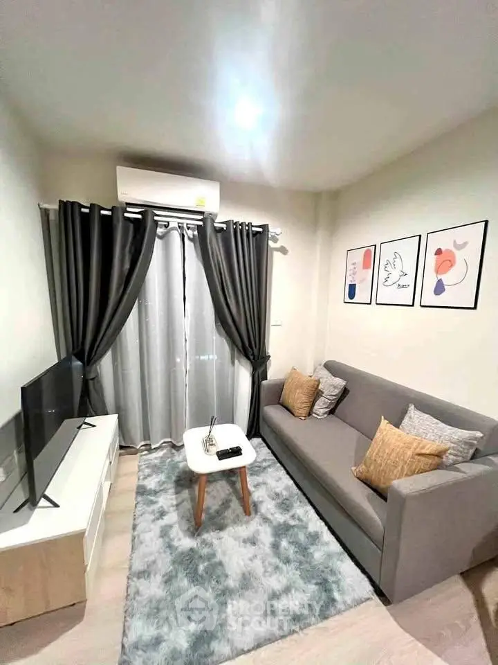 Cozy modern living room with stylish decor and comfortable seating