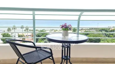 Stunning balcony with ocean view, perfect for relaxation and enjoying the sea breeze.