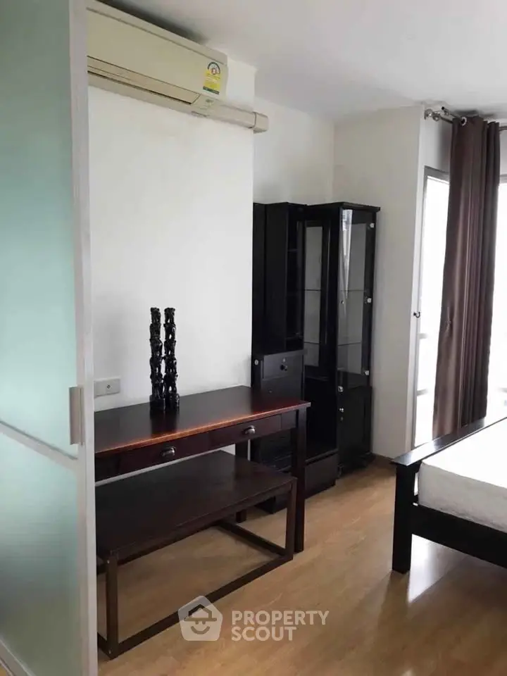 Cozy bedroom with modern furniture and natural light