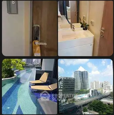 Luxurious urban condo with pool and city view