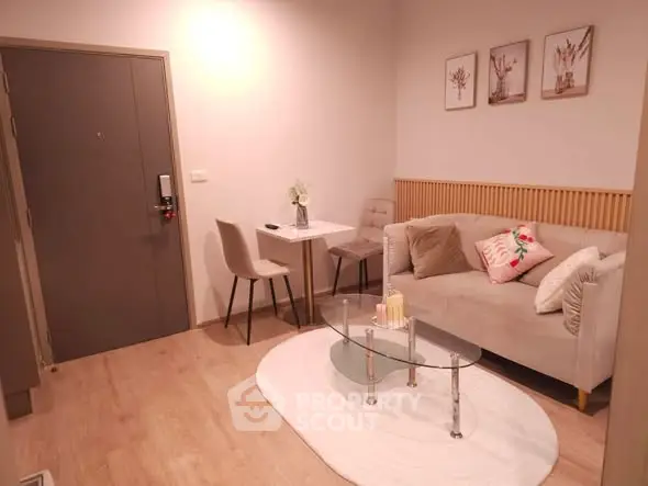 Cozy living room with modern decor and stylish furniture