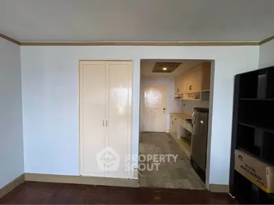 Spacious kitchen with modern appliances and ample storage space