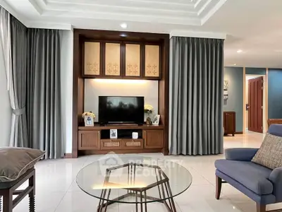 Elegant living room with modern decor and stylish furniture