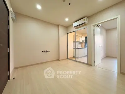 Spacious modern apartment with open layout and sleek kitchen design