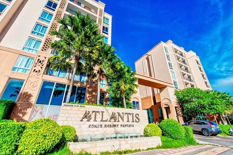Stunning Atlantis Condo Resort Pattaya with lush greenery and modern architecture.