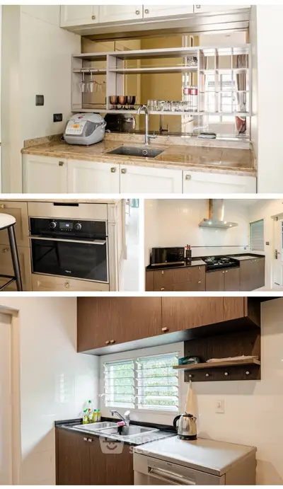 Modern kitchen with sleek appliances and stylish cabinetry, featuring an open layout and gas stove.