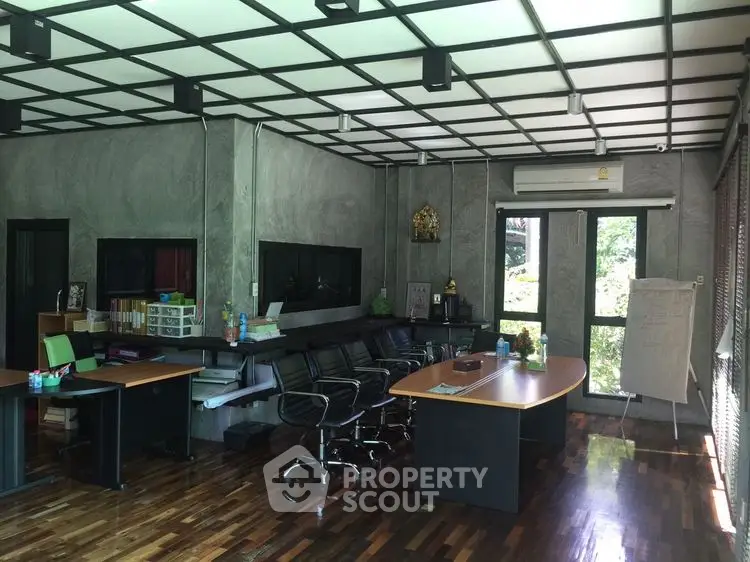 Modern office space with sleek design and natural light