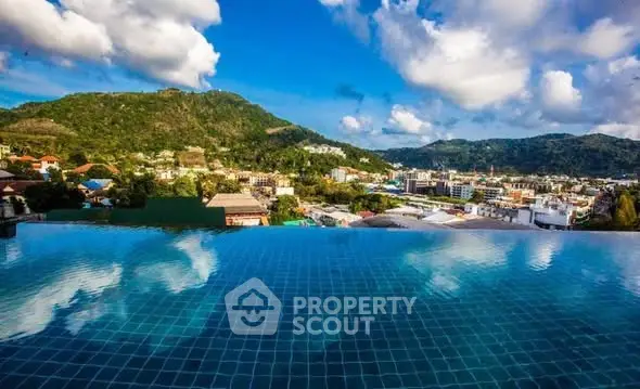 Stunning infinity pool with panoramic mountain and city views