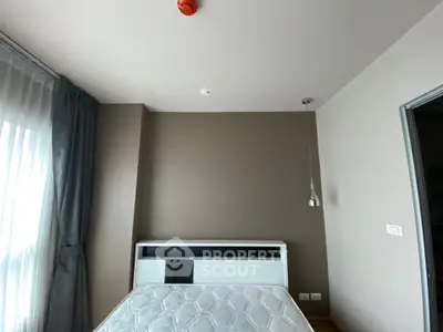 Modern bedroom with minimalist design and natural light