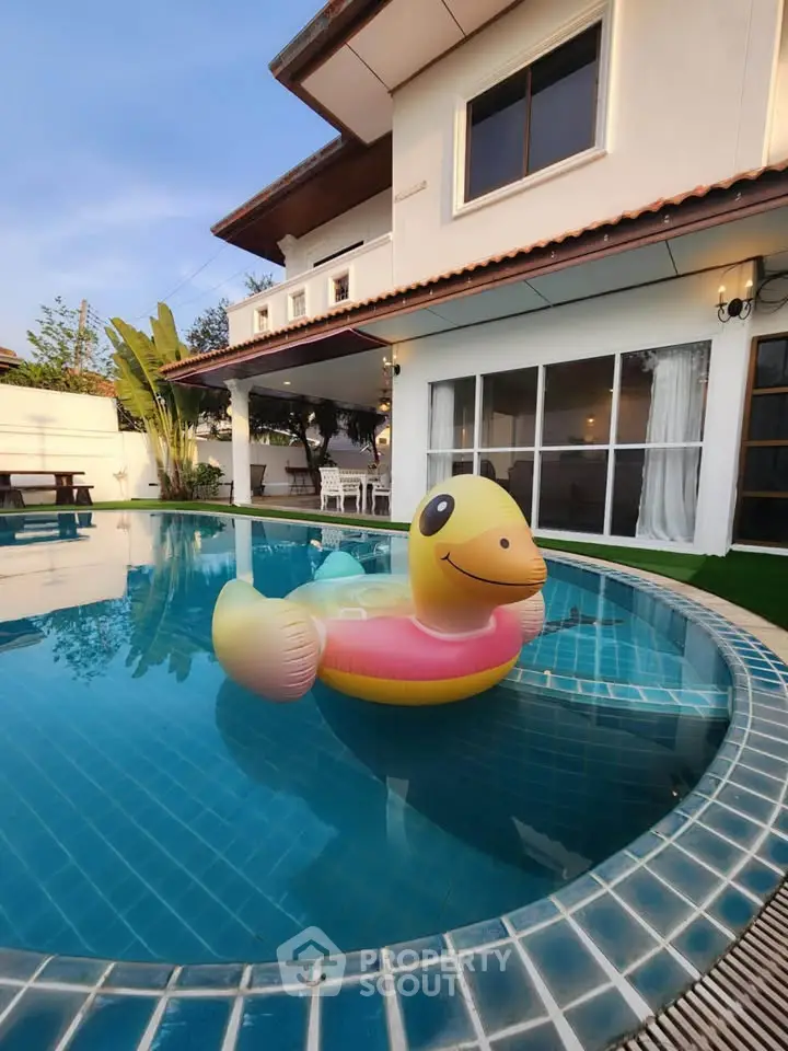 Luxurious villa with private pool and charming outdoor area, perfect for relaxation and entertainment.