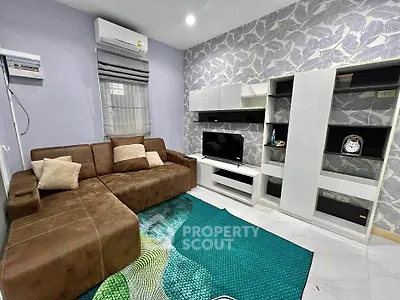 Stylish living room with modern decor and comfortable seating