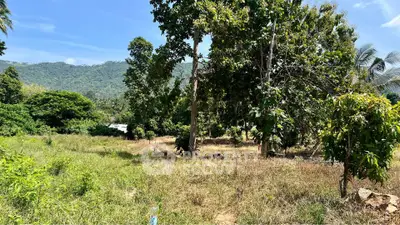 Scenic land plot with lush greenery and mountain views, perfect for development or investment.