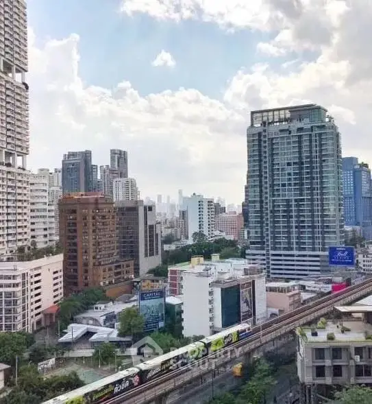 Stunning cityscape view showcasing modern high-rise buildings and urban skyline.