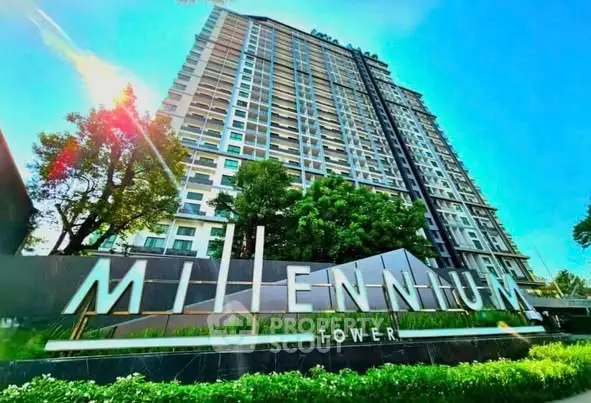 Stunning view of Millennium Tower with lush greenery and modern architecture.