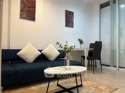 Modern living room with stylish decor and elegant furniture