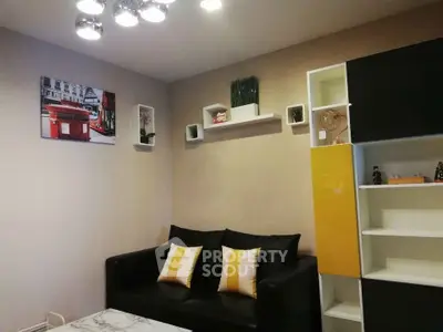 Modern living room with stylish decor and comfortable seating