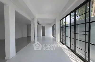 Spacious modern interior with large windows and sleek design, perfect for natural light lovers.