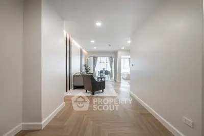Spacious modern living room with elegant decor and natural light