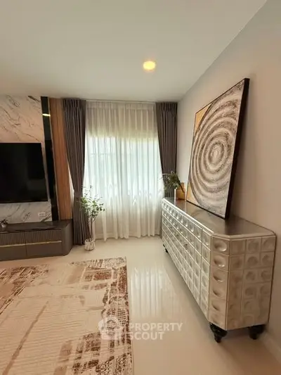 Stylish living room with modern decor and elegant furniture