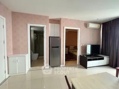 Modern apartment interior with open living space and stylish decor