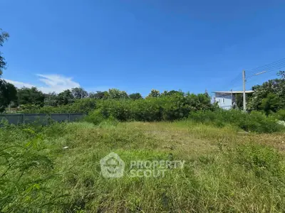 Spacious vacant land with lush greenery and clear blue sky, ideal for development opportunities.