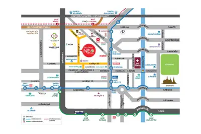 Map showcasing the location of Golden Neo with nearby amenities and transportation routes.