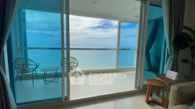Luxurious apartment with stunning ocean view from spacious balcony