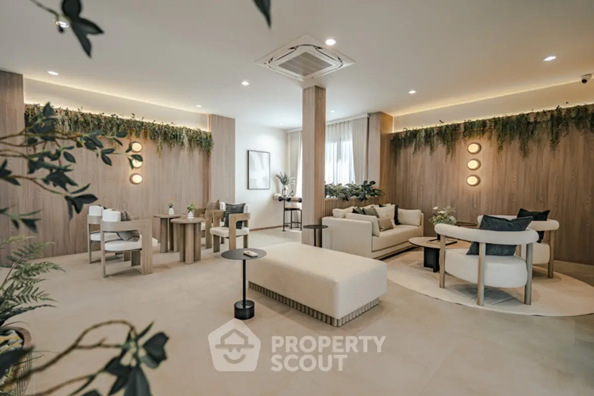 Luxurious modern living room with elegant decor and stylish furniture, perfect for relaxation and entertaining.