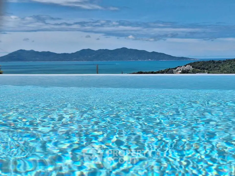 Stunning infinity pool with breathtaking ocean and mountain views, perfect for luxury living.
