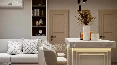 Modern living room with elegant decor and stylish furniture