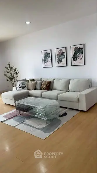 Modern living room with stylish decor and comfortable seating