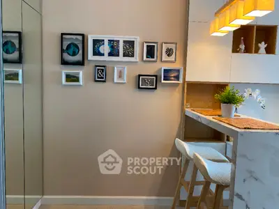  1 Bedroom Condo at The Niche Pride ทองหล่อ เพชรบุรี Livingroom