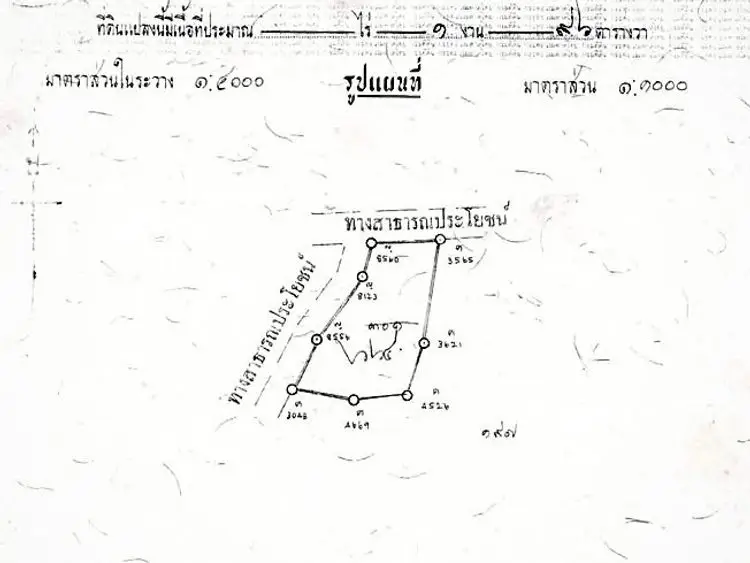 Detailed schematic plan of a property with precise measurements and layout.