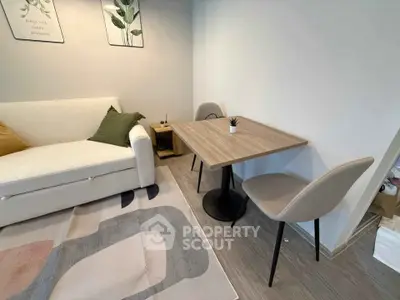 Cozy living room with modern furniture and stylish decor