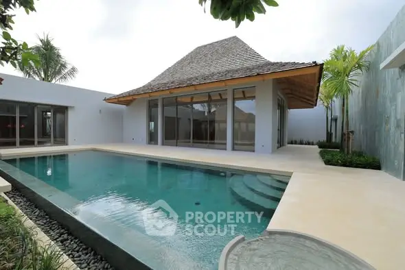 Luxurious villa with private pool and modern architecture
