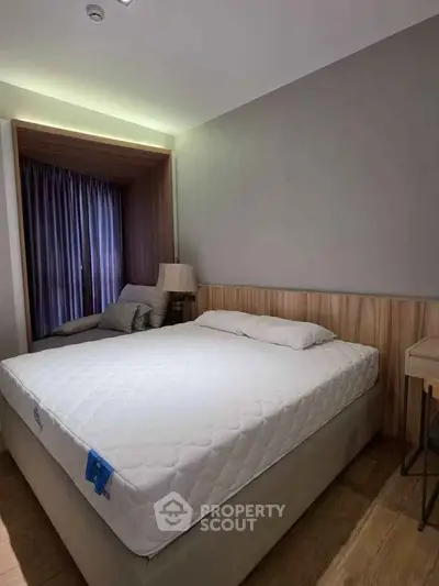 Cozy bedroom with modern design and natural light
