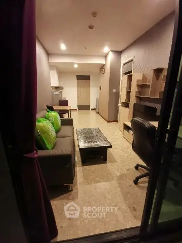 Modern living room with stylish furniture and open layout, perfect for urban living.