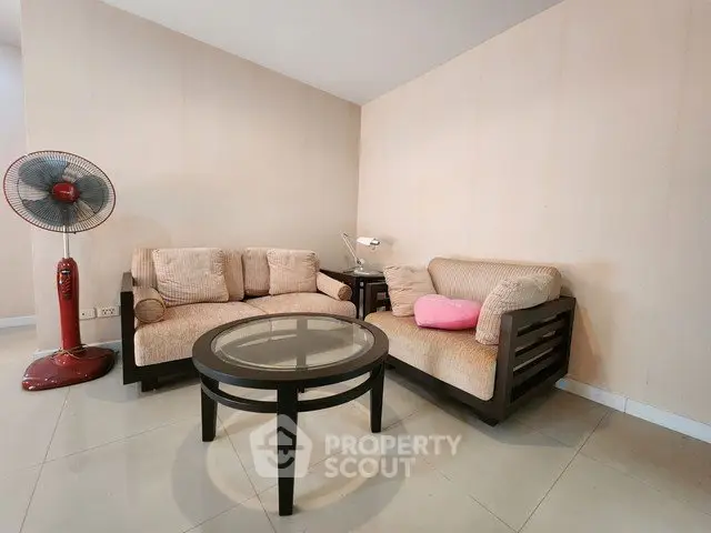 Cozy living room with modern furniture and stylish decor