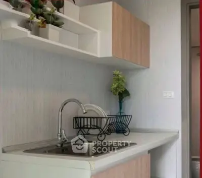 Modern kitchen with sleek cabinetry and stylish decor