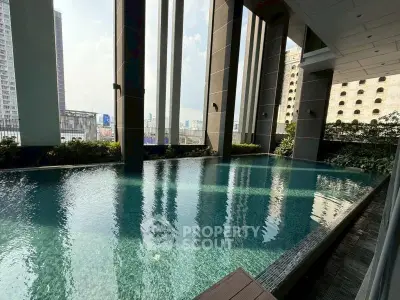 Luxurious rooftop pool with stunning city views and modern architecture.