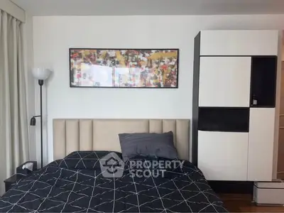 Modern bedroom with stylish decor and contemporary furniture