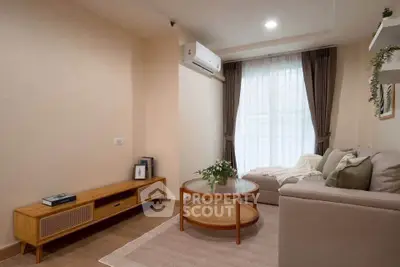 Cozy living room with modern furniture and natural light