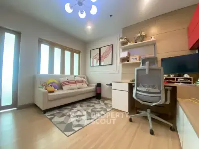 Modern study room with stylish decor and ergonomic chair