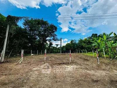 Spacious vacant land plot with lush greenery and clear blue sky, perfect for development opportunities.