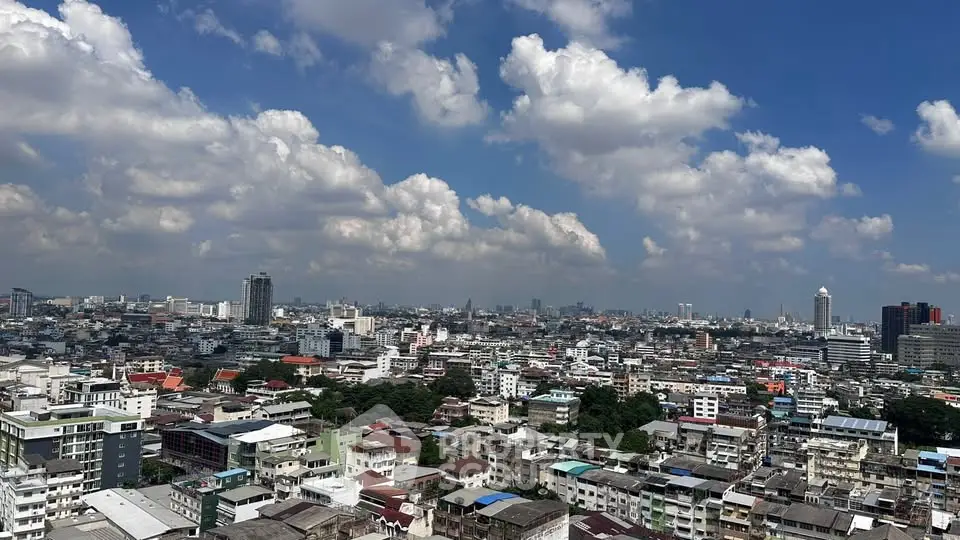 Stunning cityscape view showcasing a vibrant urban skyline under a picturesque sky.