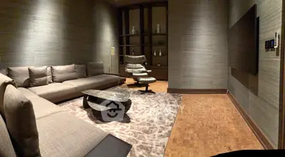 Luxurious modern living room with elegant furniture and stylish decor